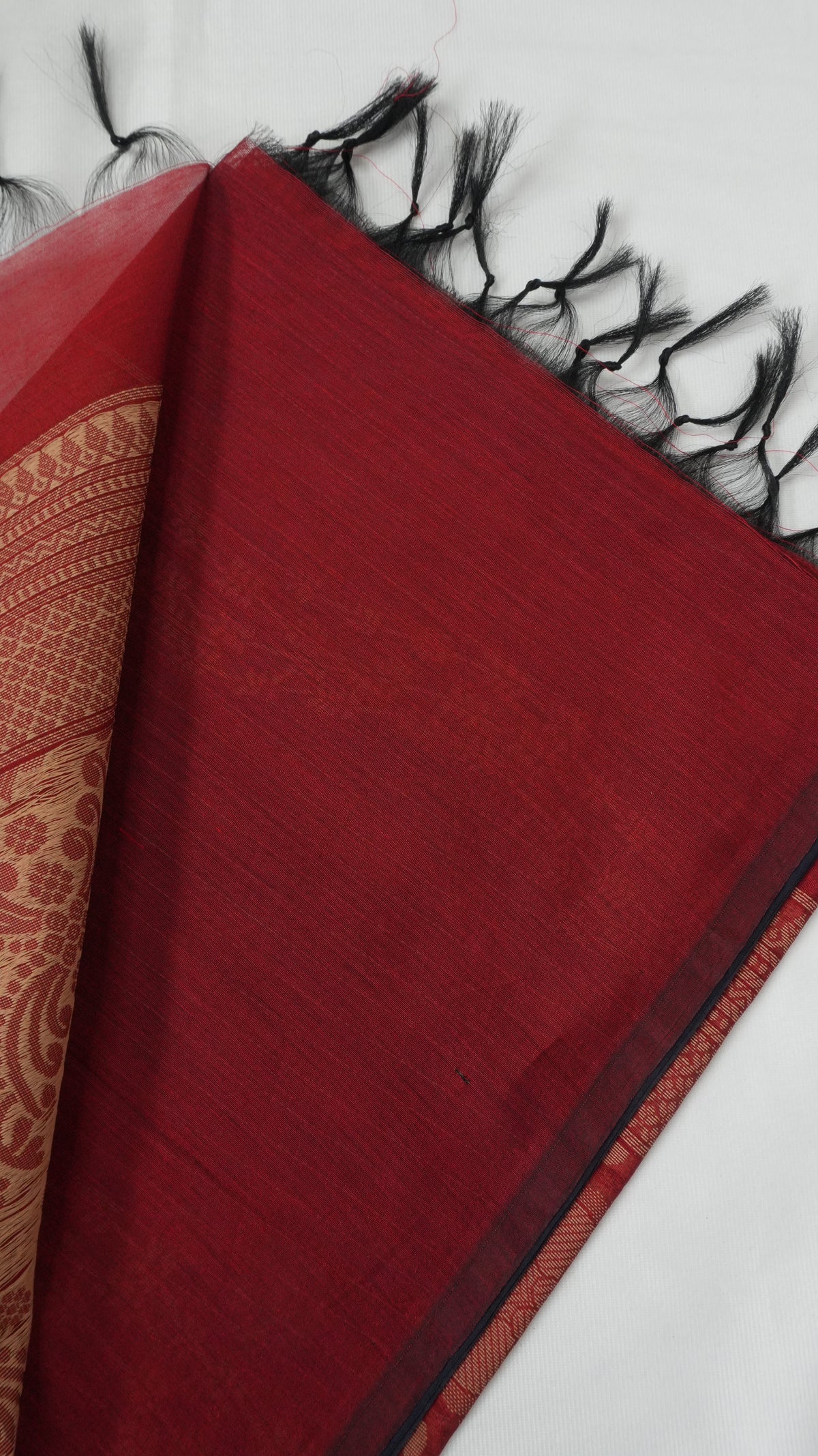 Silk Cotton Saree fabric close-up