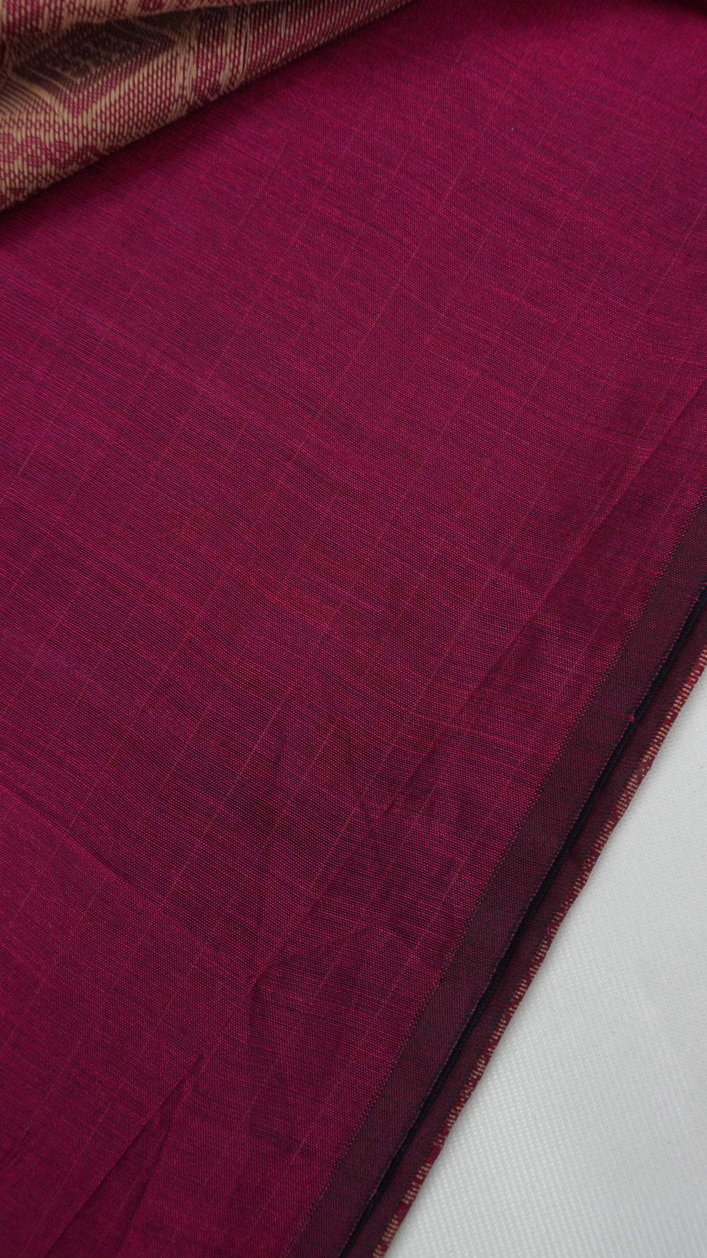 Silk Cotton Saree fabric close-up
