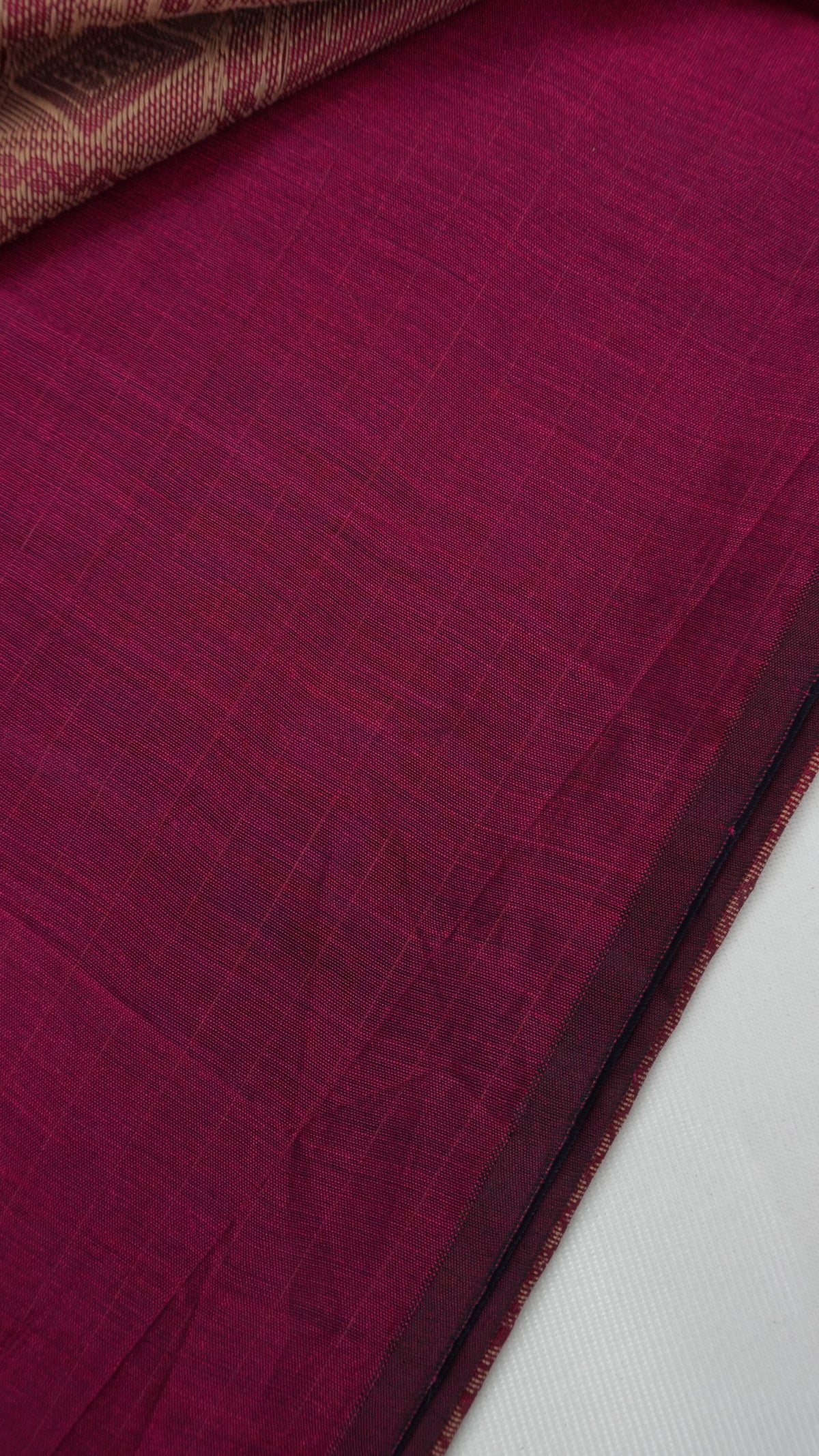 Silk Cotton Saree fabric close-up