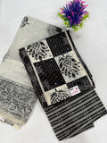 Salwar SLM-SLW-0074 - Black and white with a patchwork print